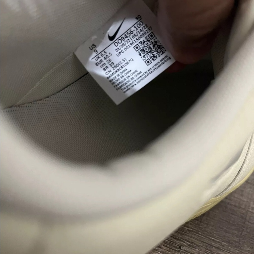 Nike Air Force 1 '07 LX Coconut Milk/Light Bone Sneaker Women Size 9 DO9456 100 - Picture 9 of 11